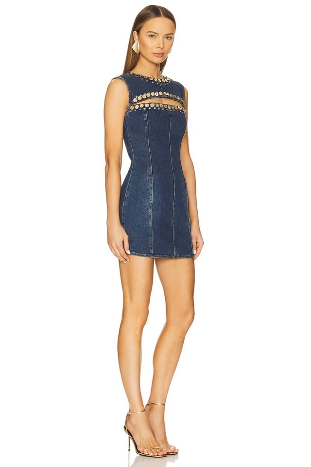 revolve Crystal Cut Out Mini Dress - 2