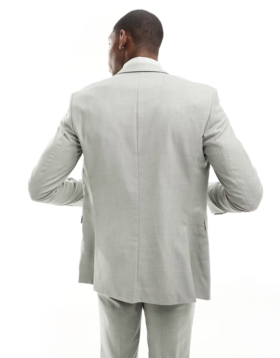 ASOS Jack & Jones Premium slim fit suit jacket in pale green - 2