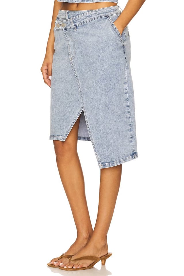 revolve Etch Denim Skirt - 3