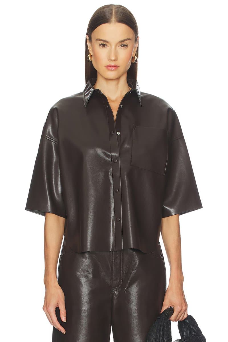 revolve Frances Cropped Cape Button Up
