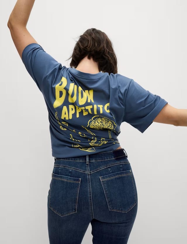 Marks & Spencer M&S Magic Shaping High Waisted Slim Flare Jeans Medium Indigo - 2