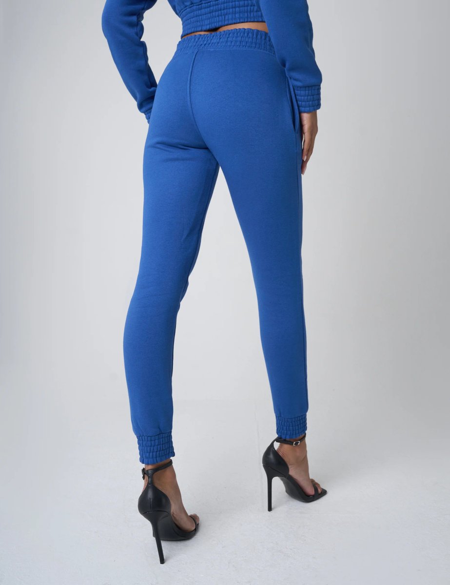 Public Desire Cinched High Waisted Joggers Cobalt Blue - 3