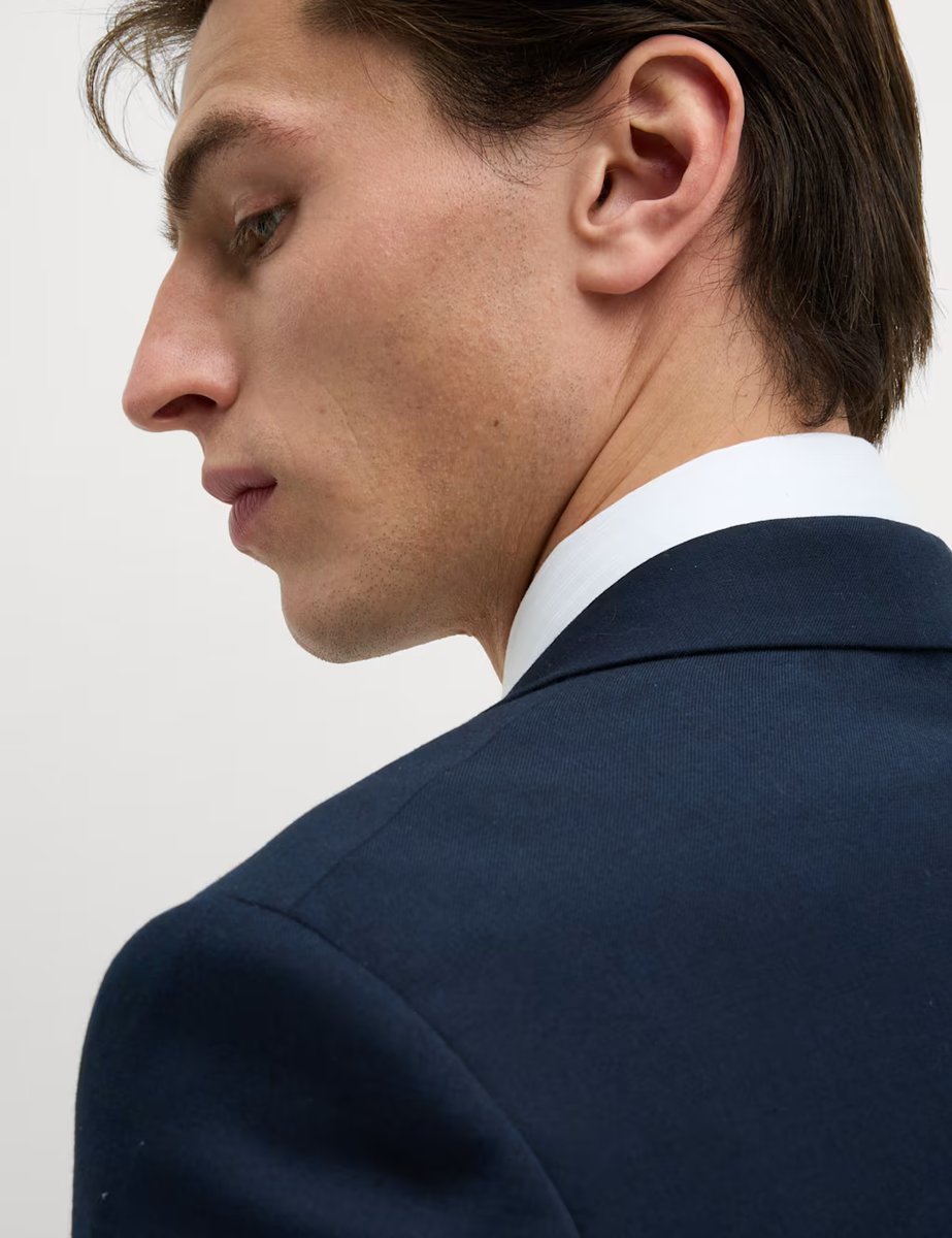 Marks & Spencer M&S Regular Fit Stretch Suit Jacket Navy - 4