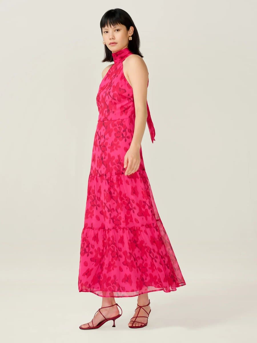OMNES Romeo Dress in Hazy Petal Print