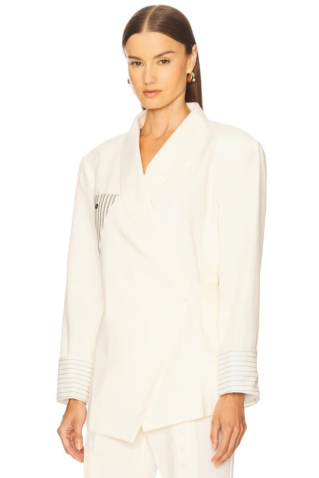 revolve Novela Linen Blazer - 3