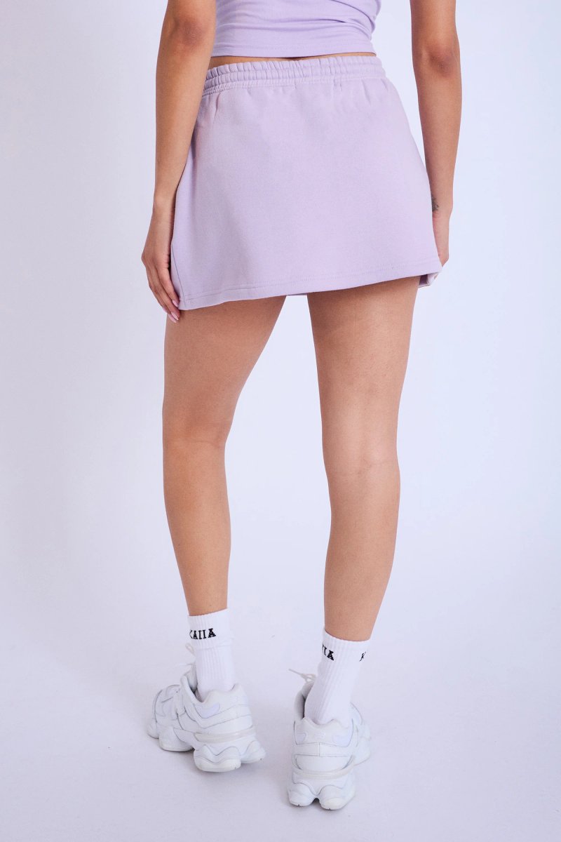 Kaiia Kaiia Logo Mini Sweat Skirt Lilac - 4
