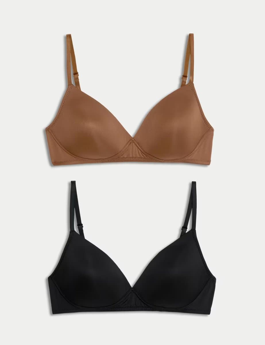 Marks & Spencer M&S 2 Pack Non Wired First Bra Topaz
