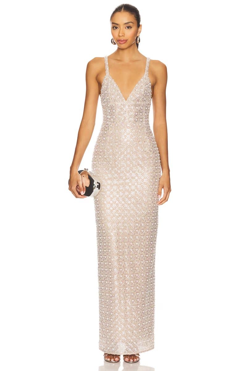 revolve Allegra Sequin Maxi Dress