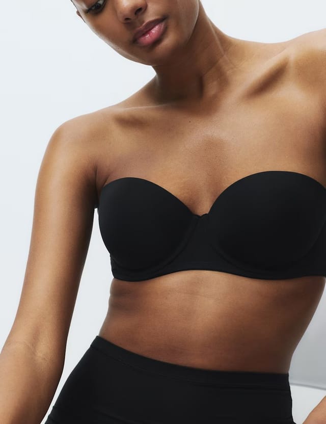 Marks & Spencer M&S 2 Pack Wired Strapless Bras (A-E) Black Mix - 3