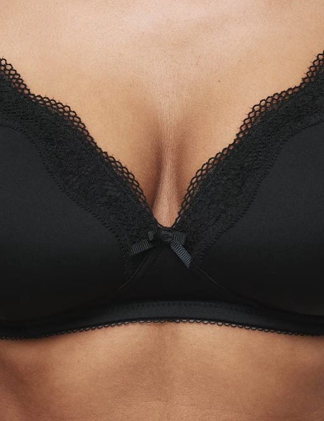 Marks & Spencer M&S Jasmine Lace Non Wired Full Cup Bra (A-E) Black - 2