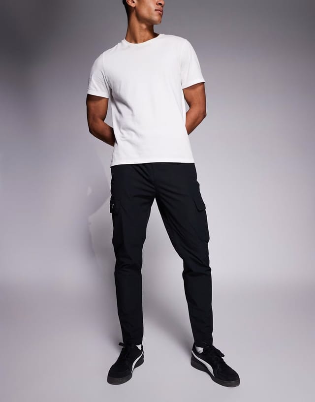 ASOS River Island skinny cargo trouser in black - 2