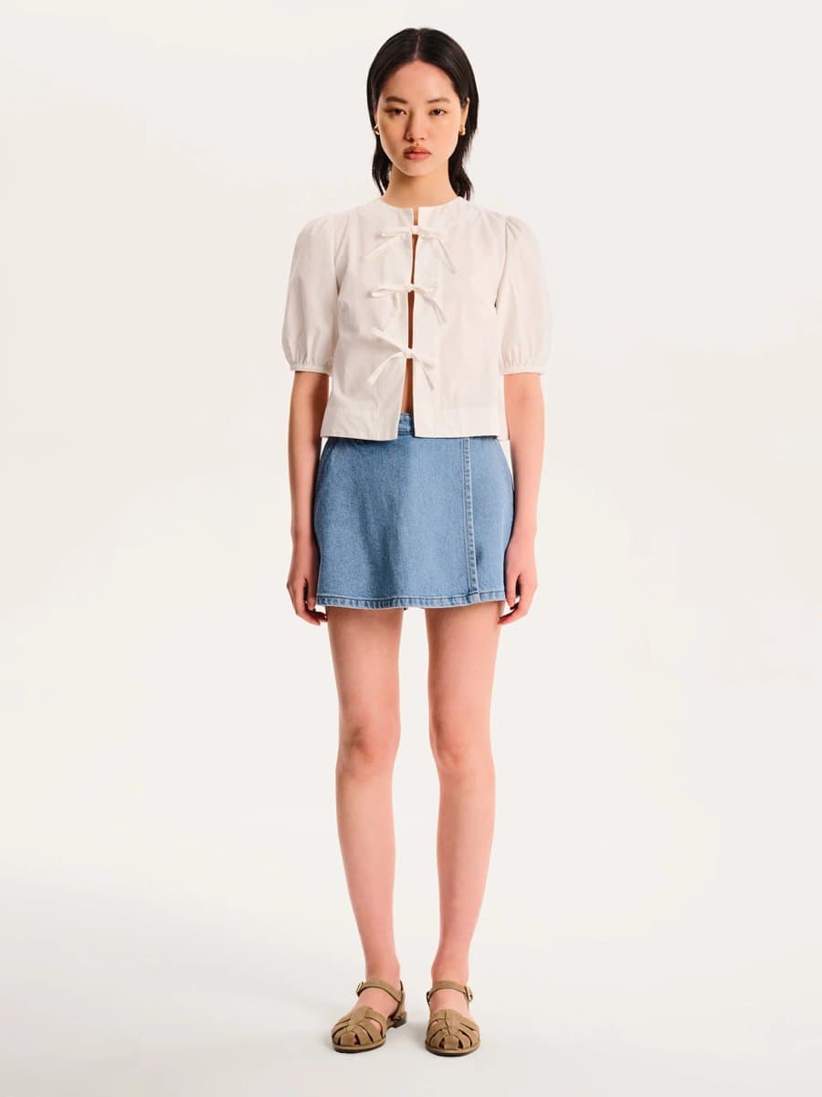 OMNES OMNES Parker Short in Light Wash