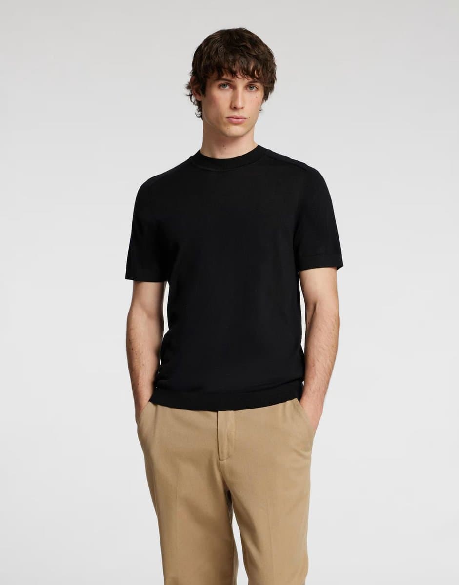 ASOS Selected Homme Black T-shirt