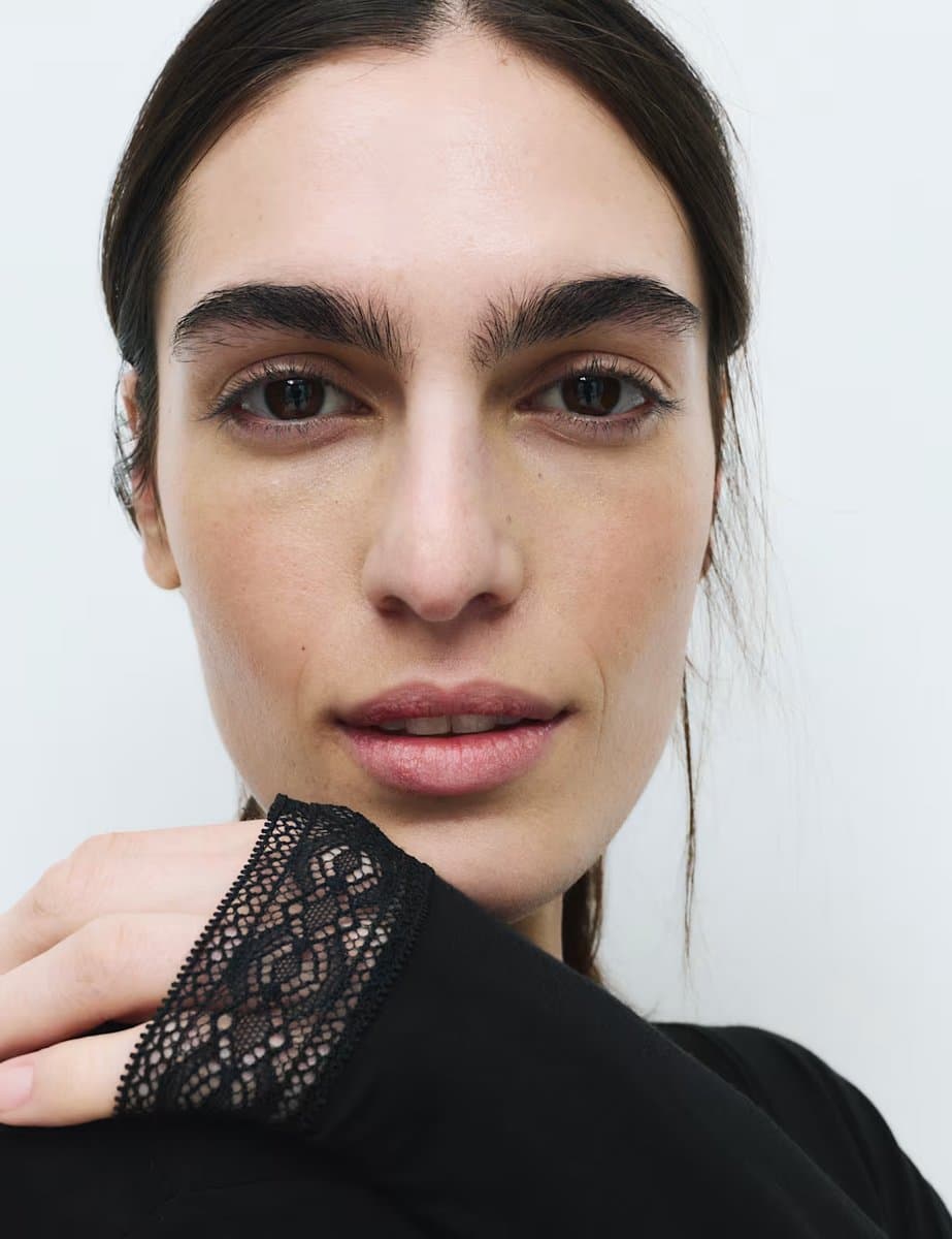 Marks & Spencer M&S Lace Trim Nightdress Black