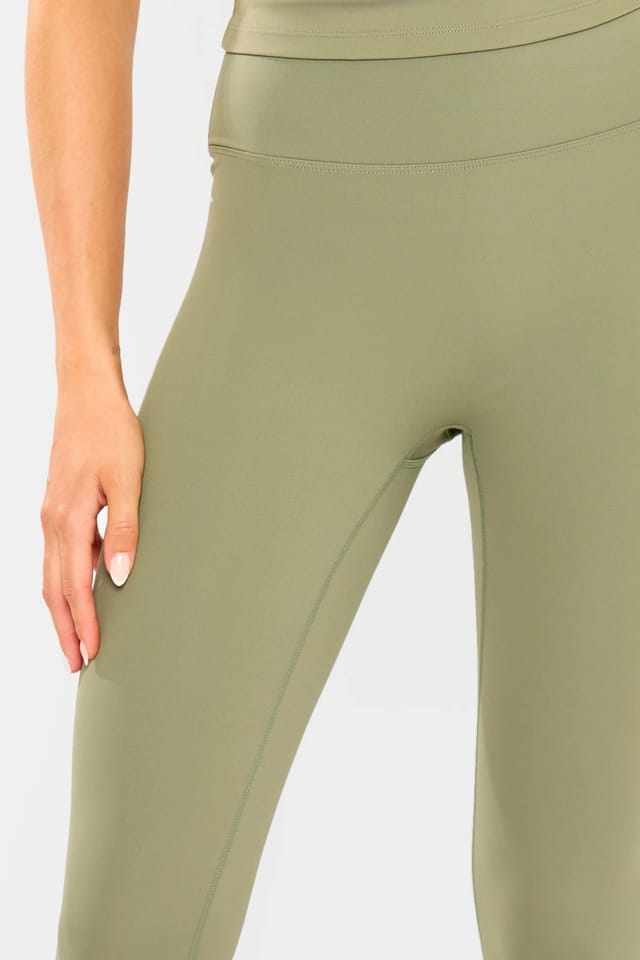 Kaiia Kaiia Sculpt Leggings Khaki - 3