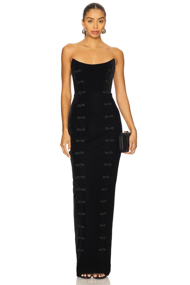revolve Vesper Velvet Gown - 1