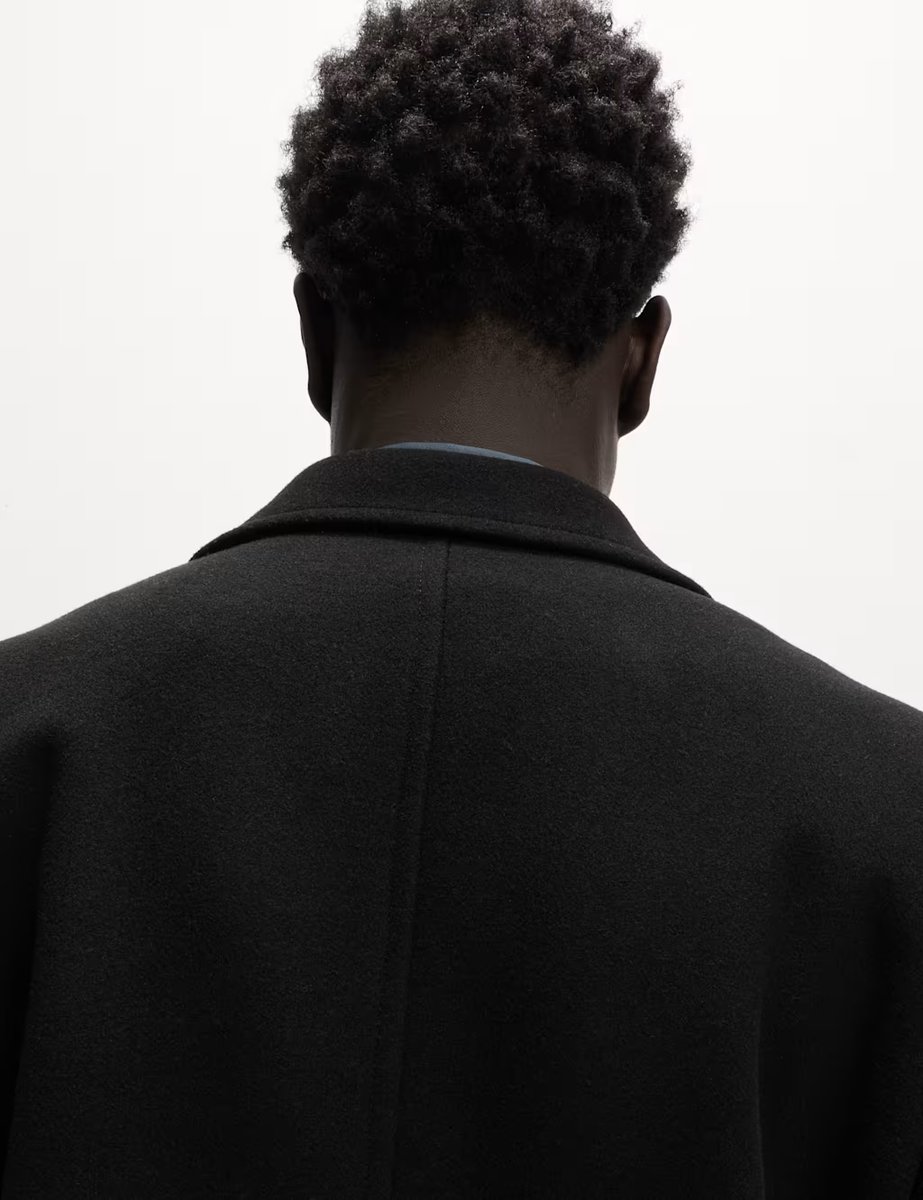 Marks & Spencer M&S Revere Overcoat Black - 3