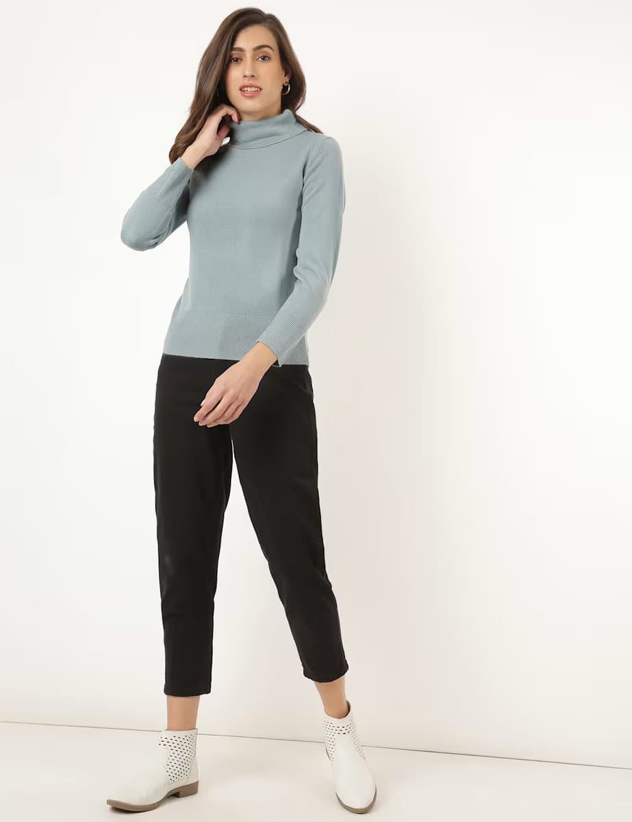 Marks & Spencer M&S Supersoft Roll Neck Jumper in Petrol