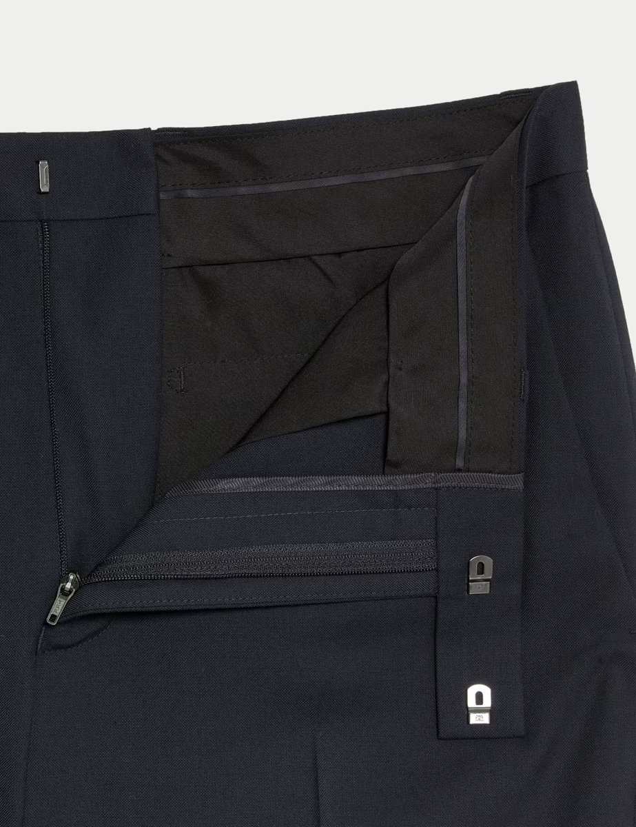 Marks & Spencer M&S Slim Fit Stretch Suit Trousers Navy - 2