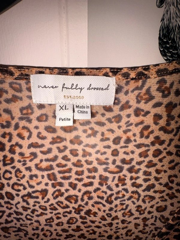 Never Fully Dressed Never Fully Dressed Leopard Print Blouse - 3
