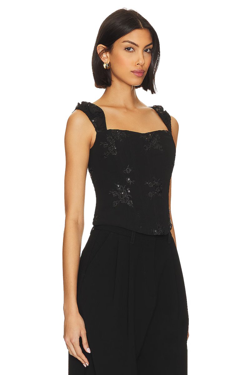 revolve Yvanna Embroidered Corset Top - 2