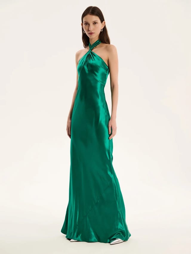 OMNES Arles Dress in Green - 2