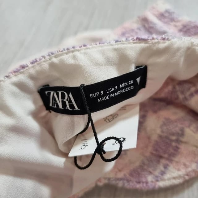 Zara BNWT Zara Crop Top Tube Top Bustier Pink Festival Summer - 3