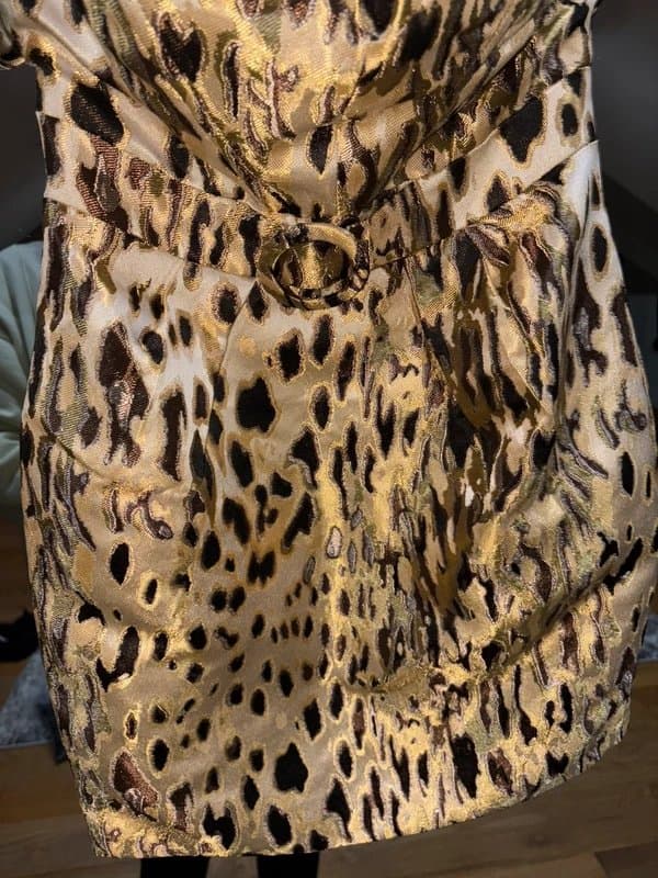 ASOS Asos Luxe leopard mini dress