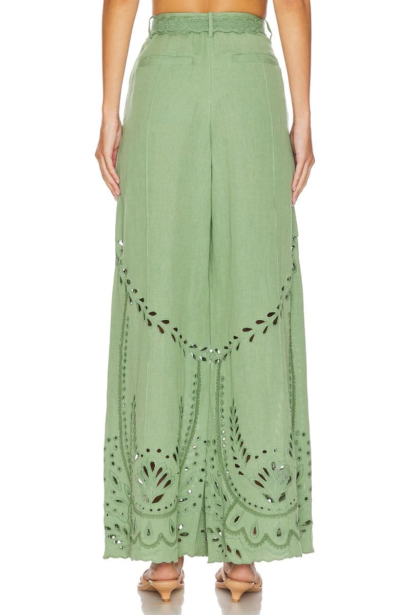 revolve Flared Pants With Buckle Belt - 4