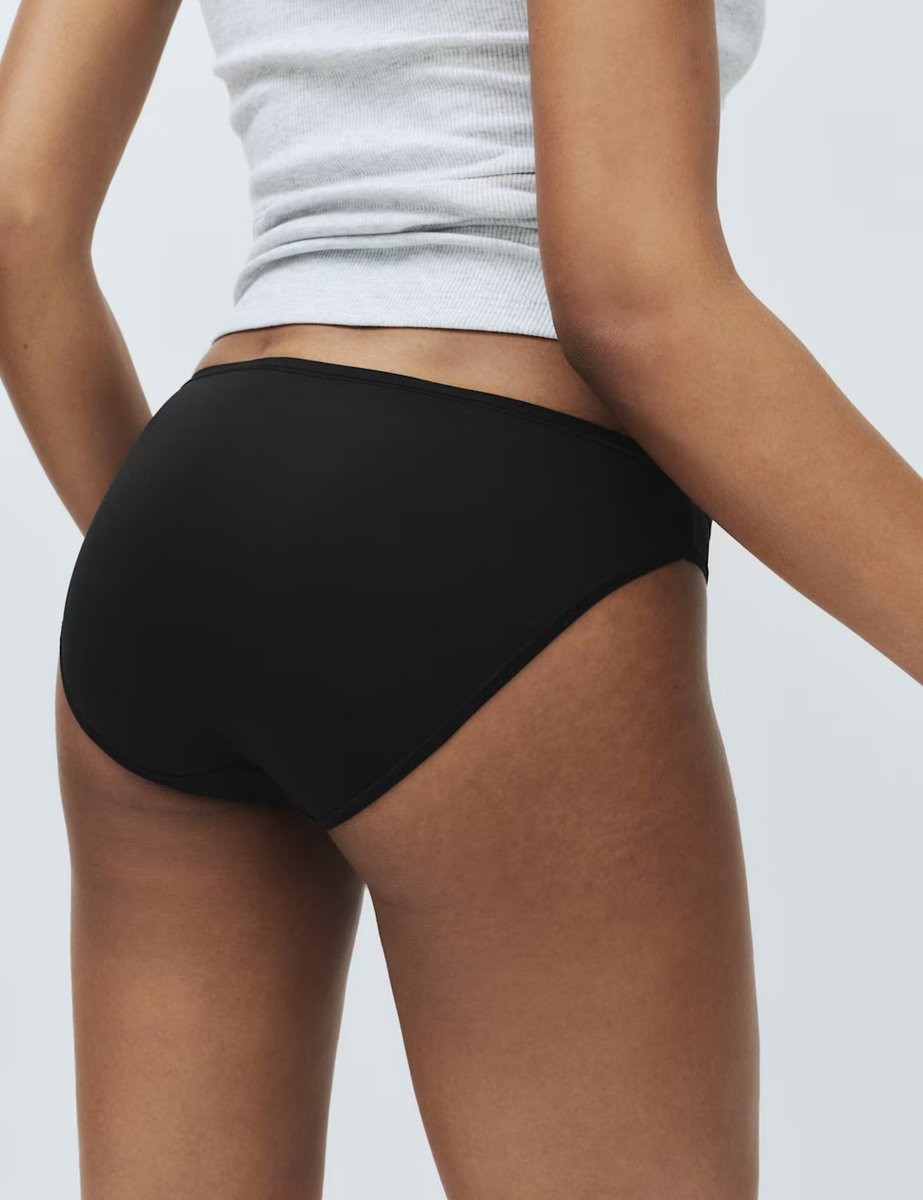 Marks & Spencer M&S 5pk Microfibre Low Rise Bikini Knickers Black/Black - 3