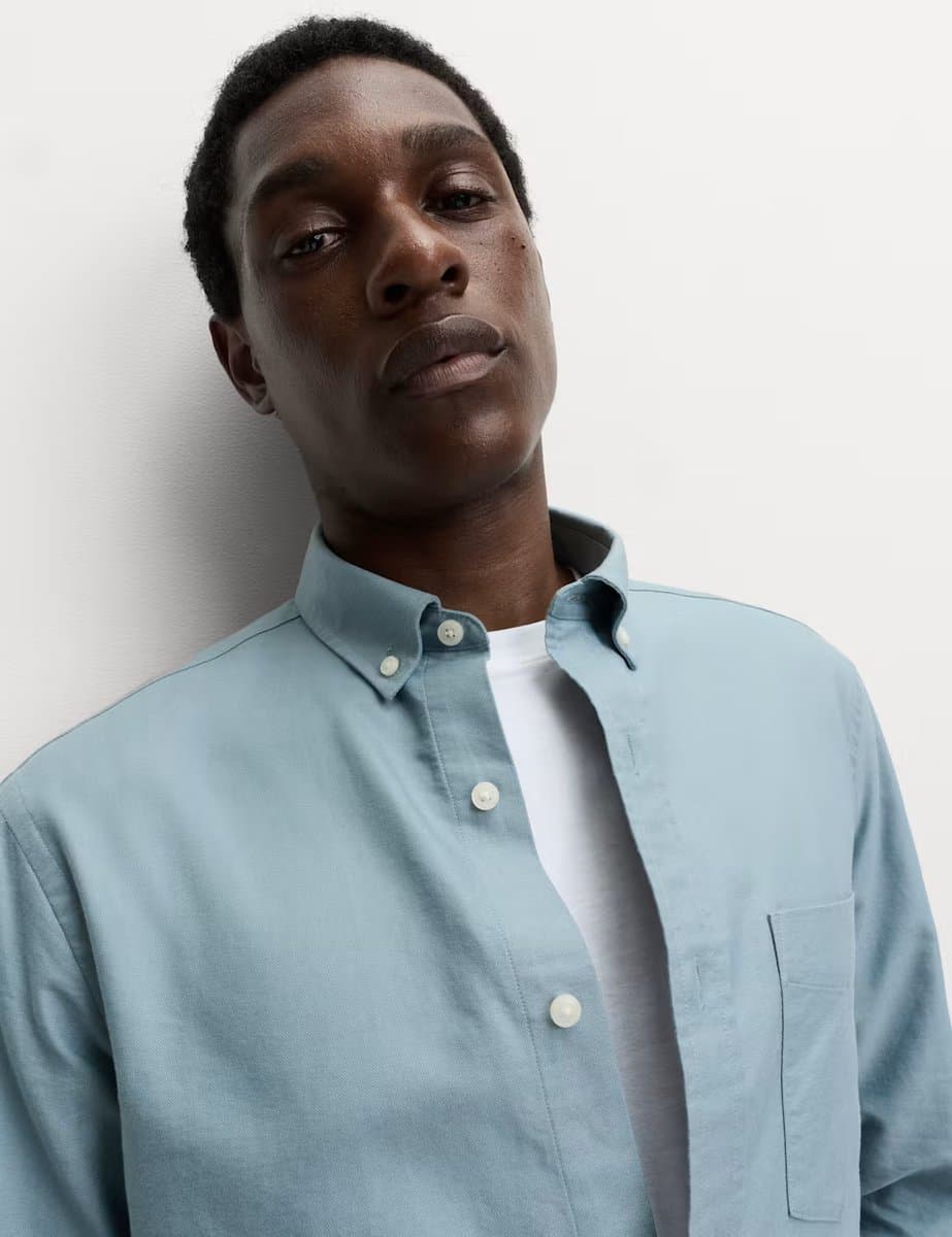 Marks & Spencer M&S Classic Oxford Shirt in Dark Slate