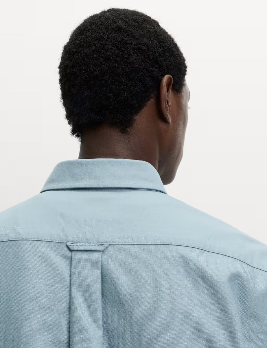 Marks & Spencer M&S Pure Cotton Ultimate Oxford Shirt Dark Slate - 4