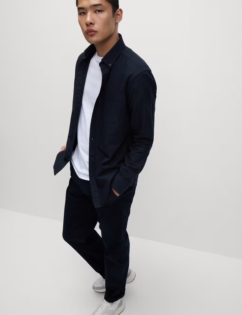 Marks & Spencer M&S Ultimate 2 Pack Regular Fit Pure Cotton Oxford Shirts Navy Mix - 2