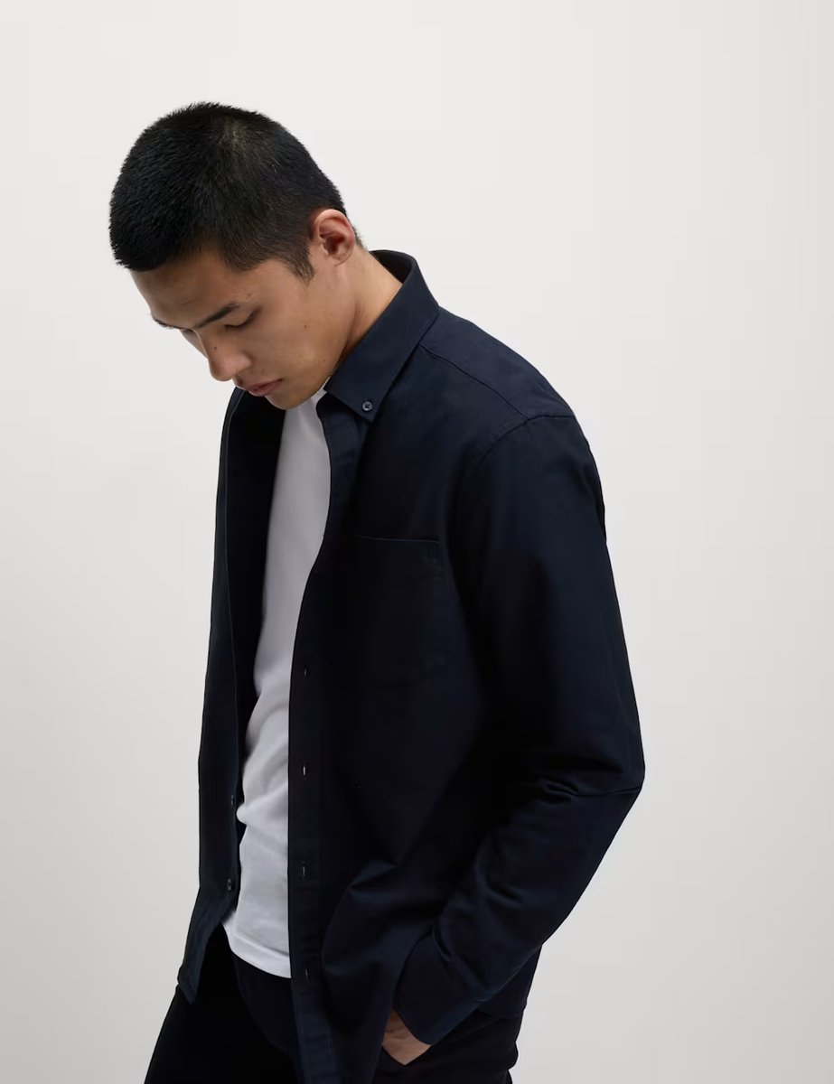 Marks & Spencer M&S Ultimate 2 Pack Regular Fit Pure Cotton Oxford Shirts Navy Mix - 4