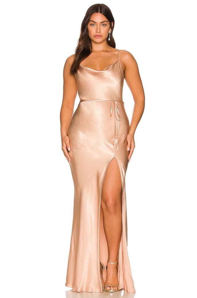 revolve La Lune Bias Cowl Maxi Dress - 2