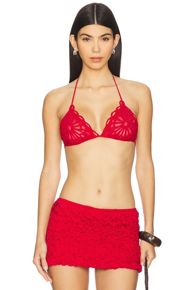revolve Scallop Bra Top