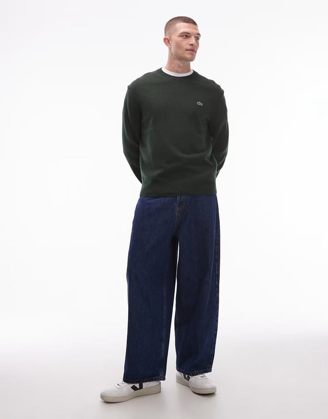 ASOS Lacoste crew neck jumper in green - 2