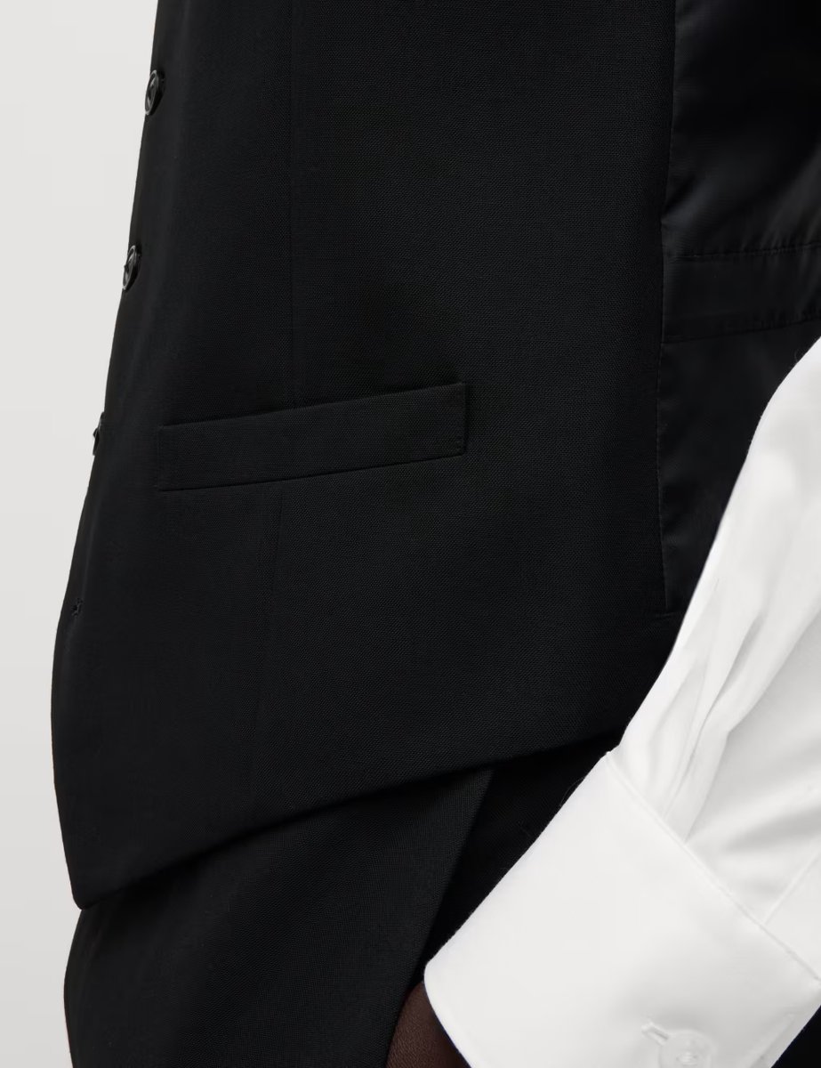 Marks & Spencer M&S Regular Fit Machine Washable Waistcoat Black - 2