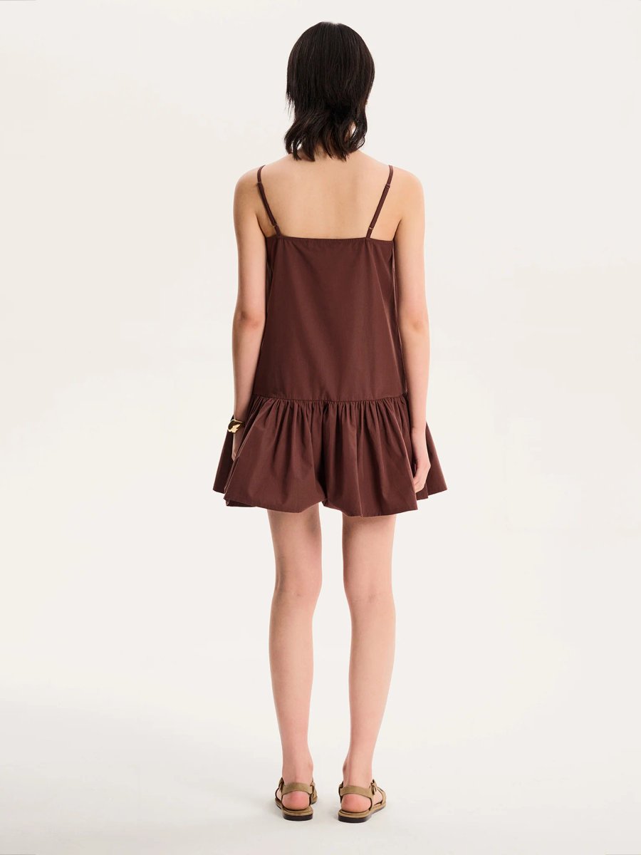 OMNES Meryl Dress in Chocolate - 2