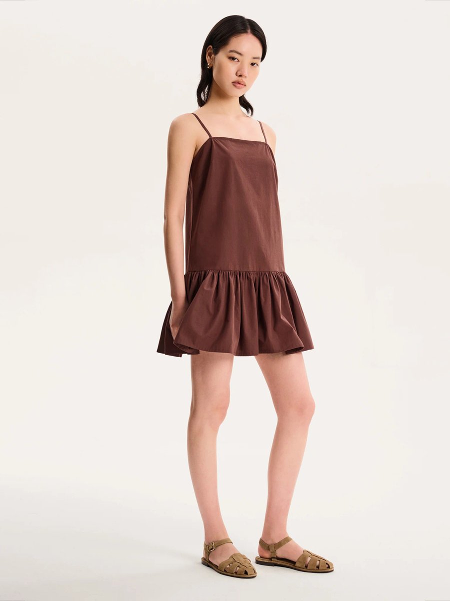 OMNES Meryl Dress in Chocolate - 3