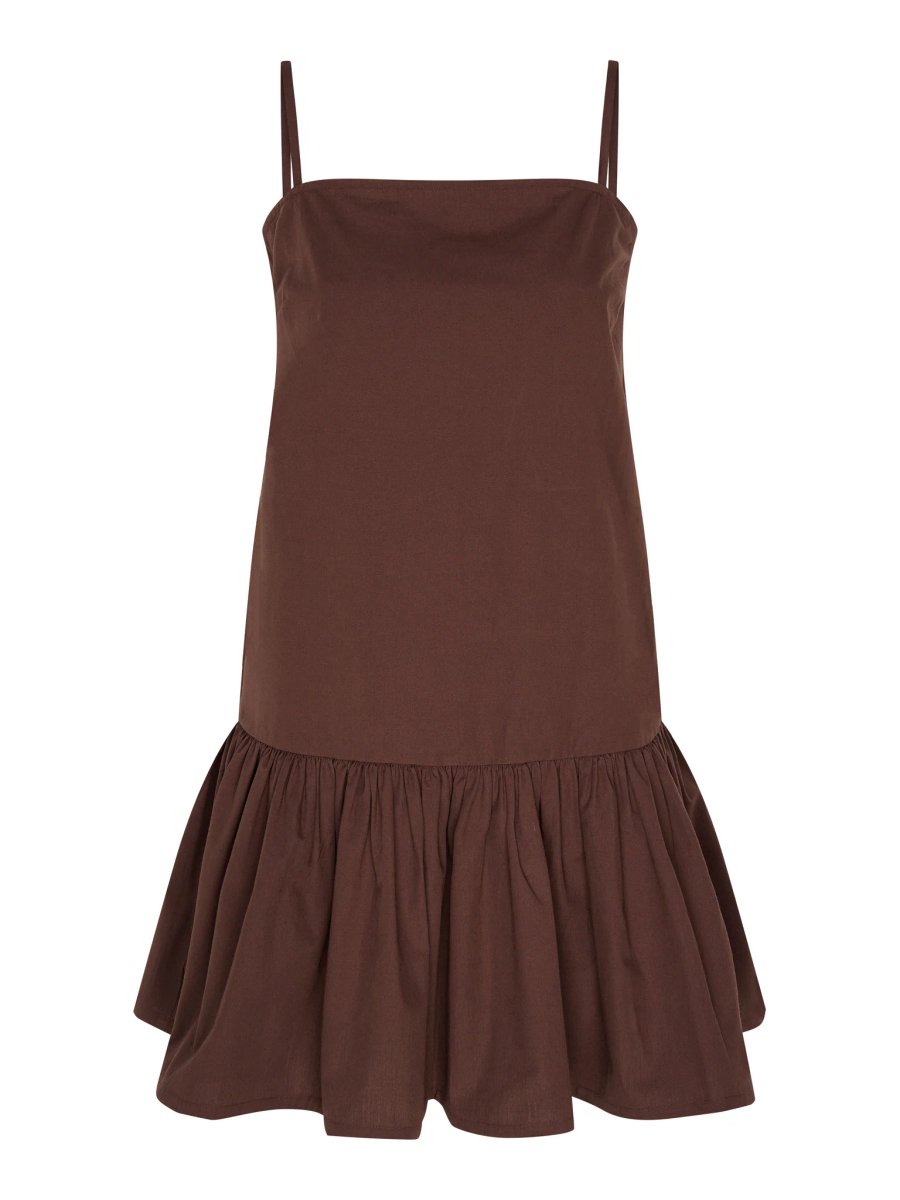 OMNES Meryl Dress in Chocolate - 4