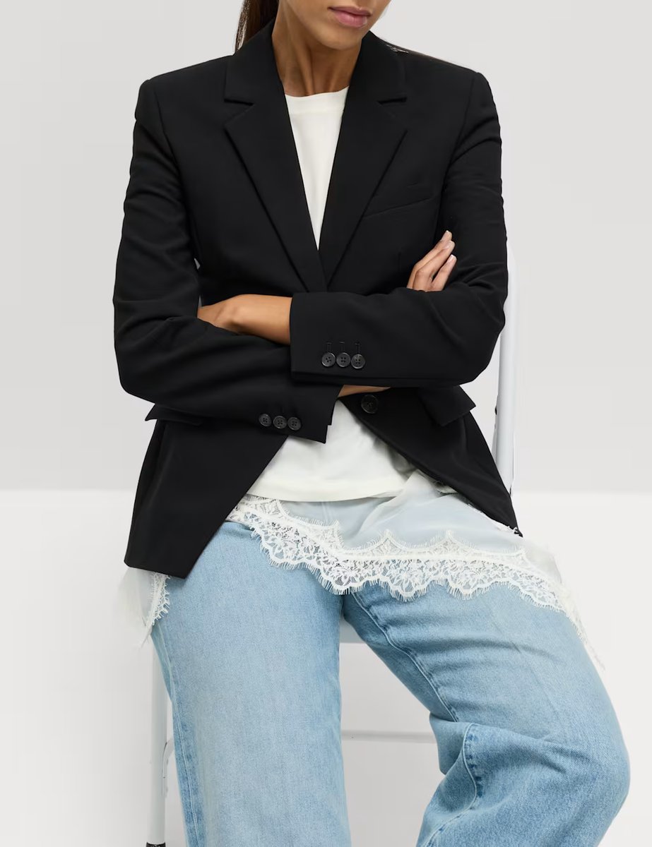 Marks & Spencer M&S Tailored Cinched Waist Blazer Black - 3