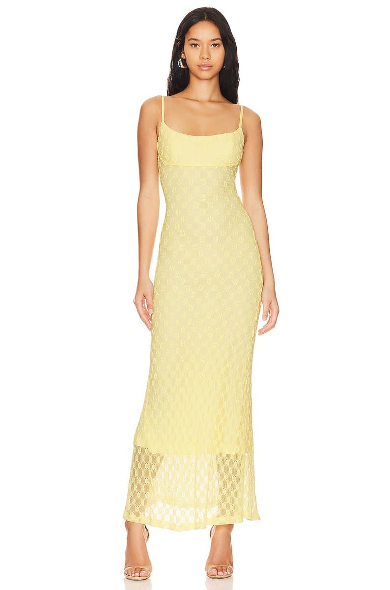 revolve Adoni Mesh Maxi Dress