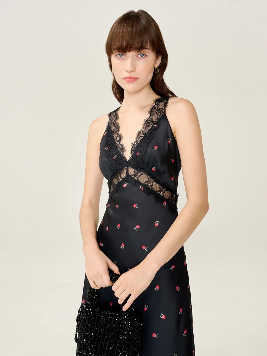 OMNES Aurelia Floral Dress in Black - 3