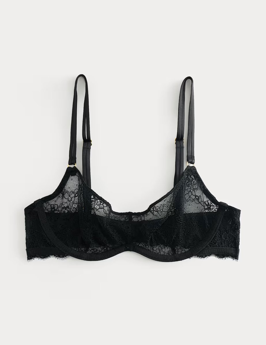 Marks & Spencer M&S Ida Lace Wired Scoop Bra (A-E) Black - 2