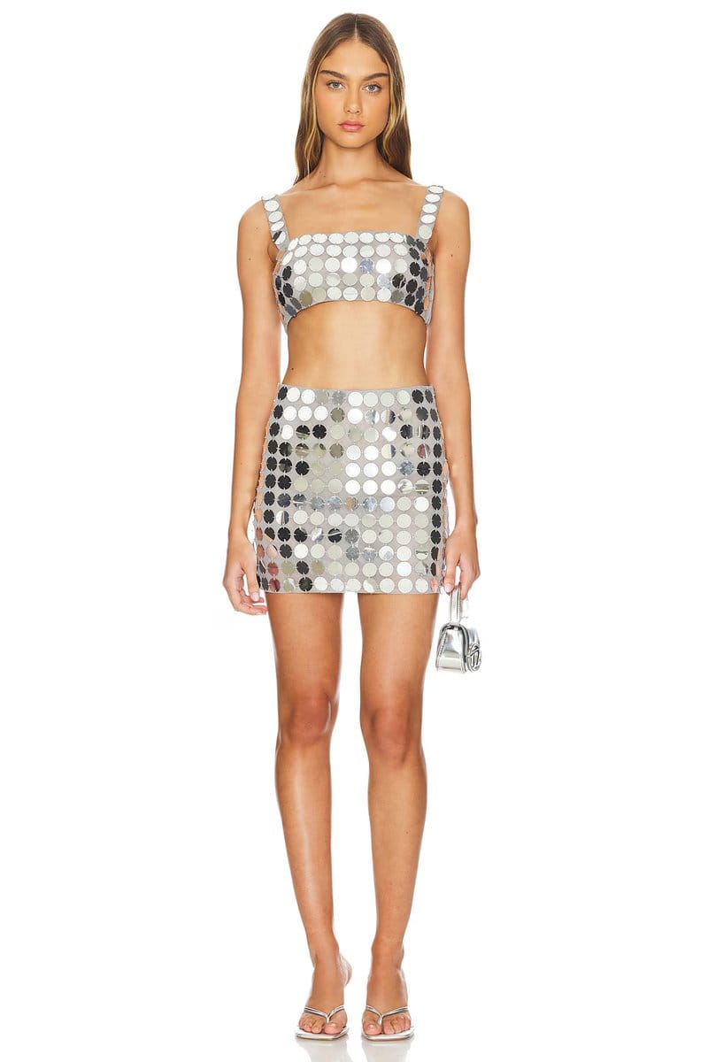 revolve Gilles Sequin Crop Top - 4