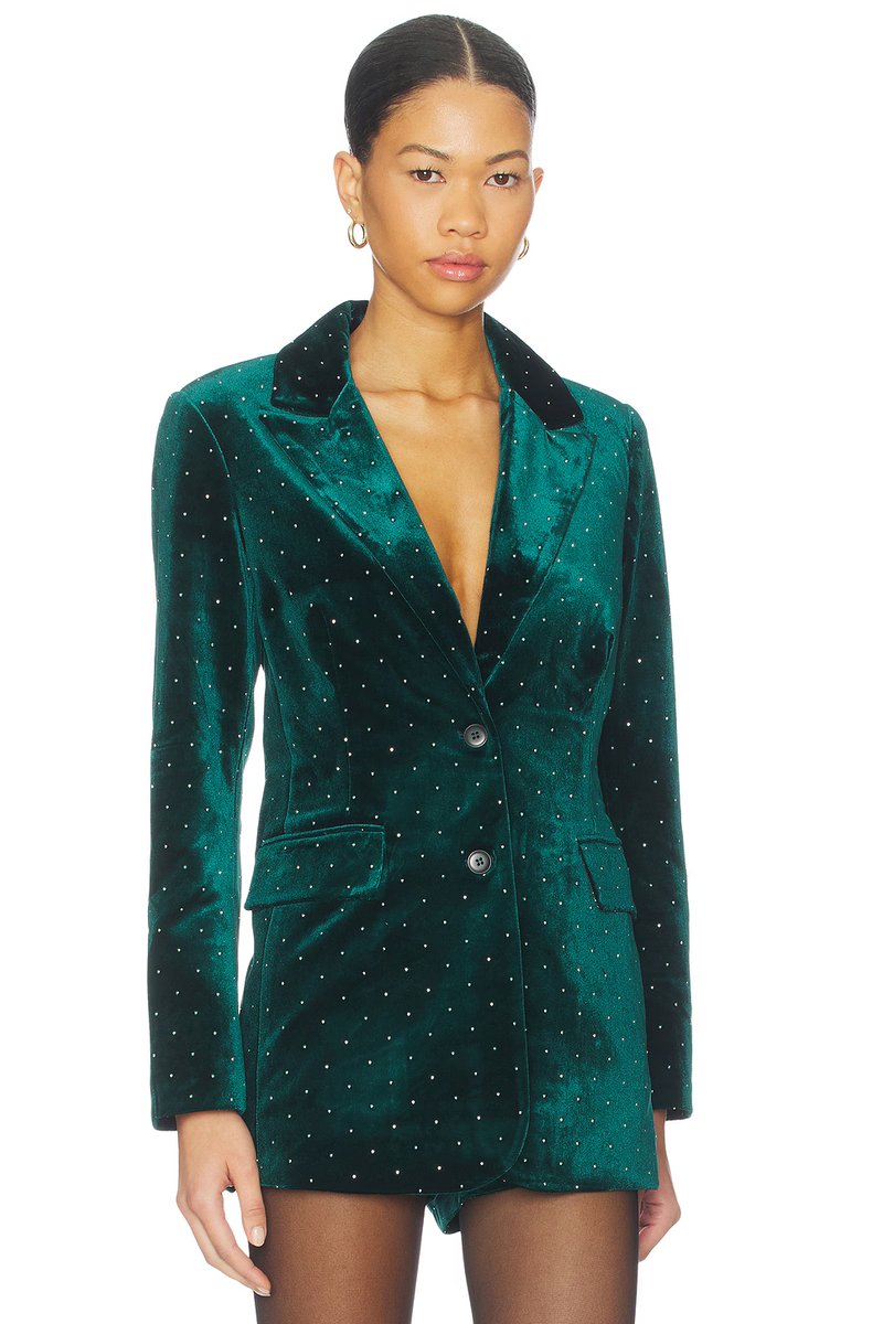 revolve Velvet Blazer - 2