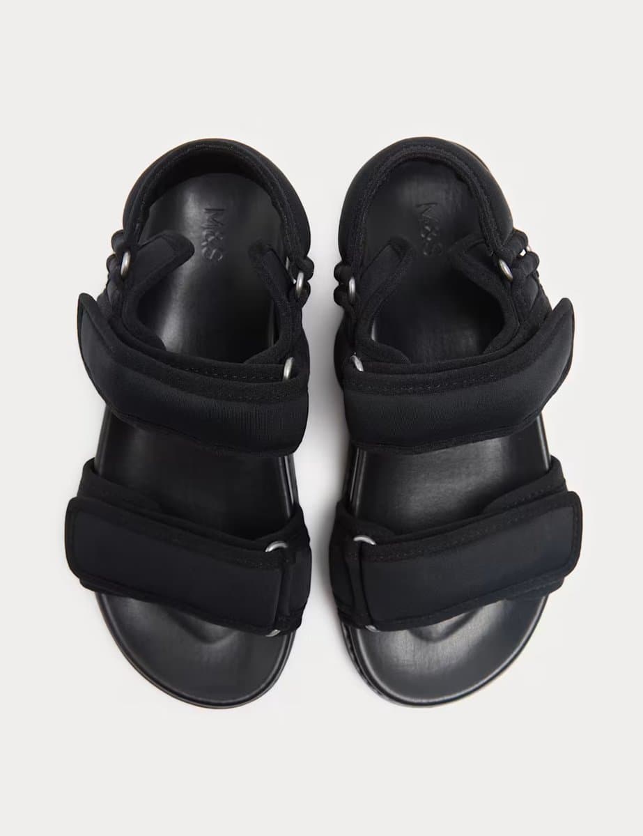 Marks & Spencer M&S Chunky Footbed Sandals in Black