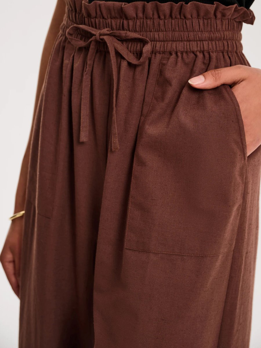 OMNES Rommy Trouser in Chocolate - 2