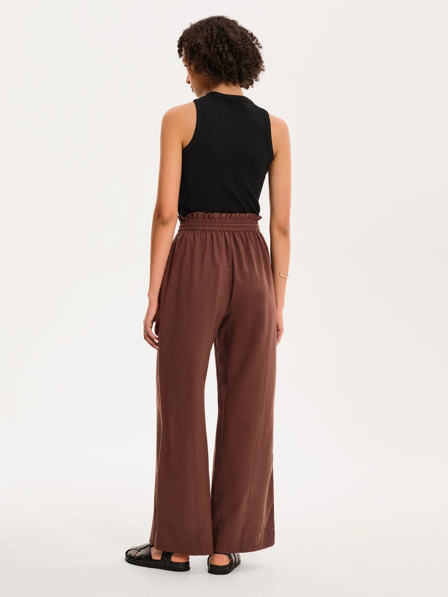 OMNES Rommy Trouser in Chocolate - 3